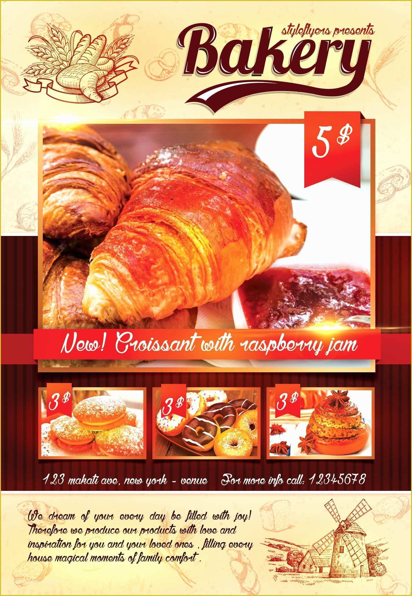 Bakery Flyer Templates Free Of Bakery Flyer Free Download 3060