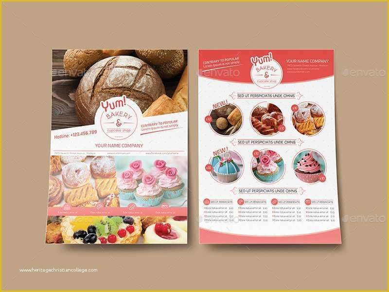 Bakery Flyer Templates Free Of Bakery Flyer Template Free Bakery Brochure Template with