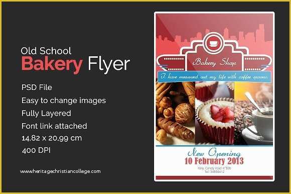 Bakery Flyer Templates Free Of Old School Bakery Flyer Flyer Templates On Creative Market