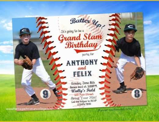 Baseball Birthday Invitation Templates Free Of 15 Baseball Birthday Invitations Psd Vector Eps Ai