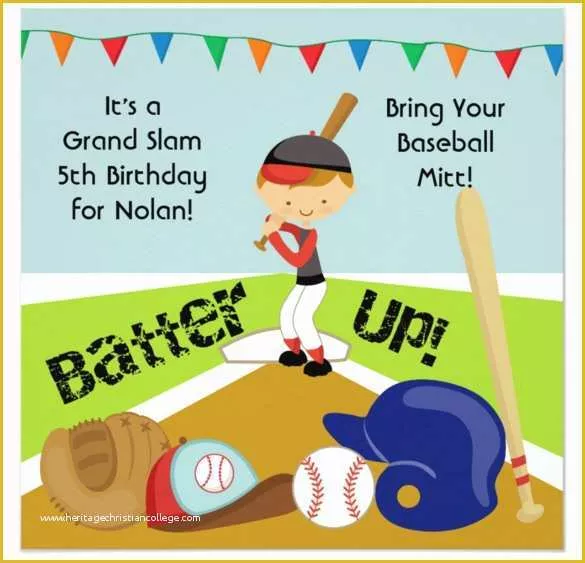 Baseball Birthday Invitation Templates Free Of 21 Baseball Birthday Invitation Templates – Free Sample