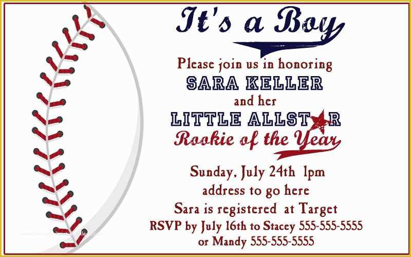 Baseball Birthday Invitation Templates Free Of Baseball Ticket Invitation Template Free