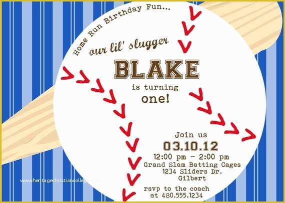 Baseball Birthday Invitation Templates Free Of Items Similar to Baseball theme Printable Party Birthday