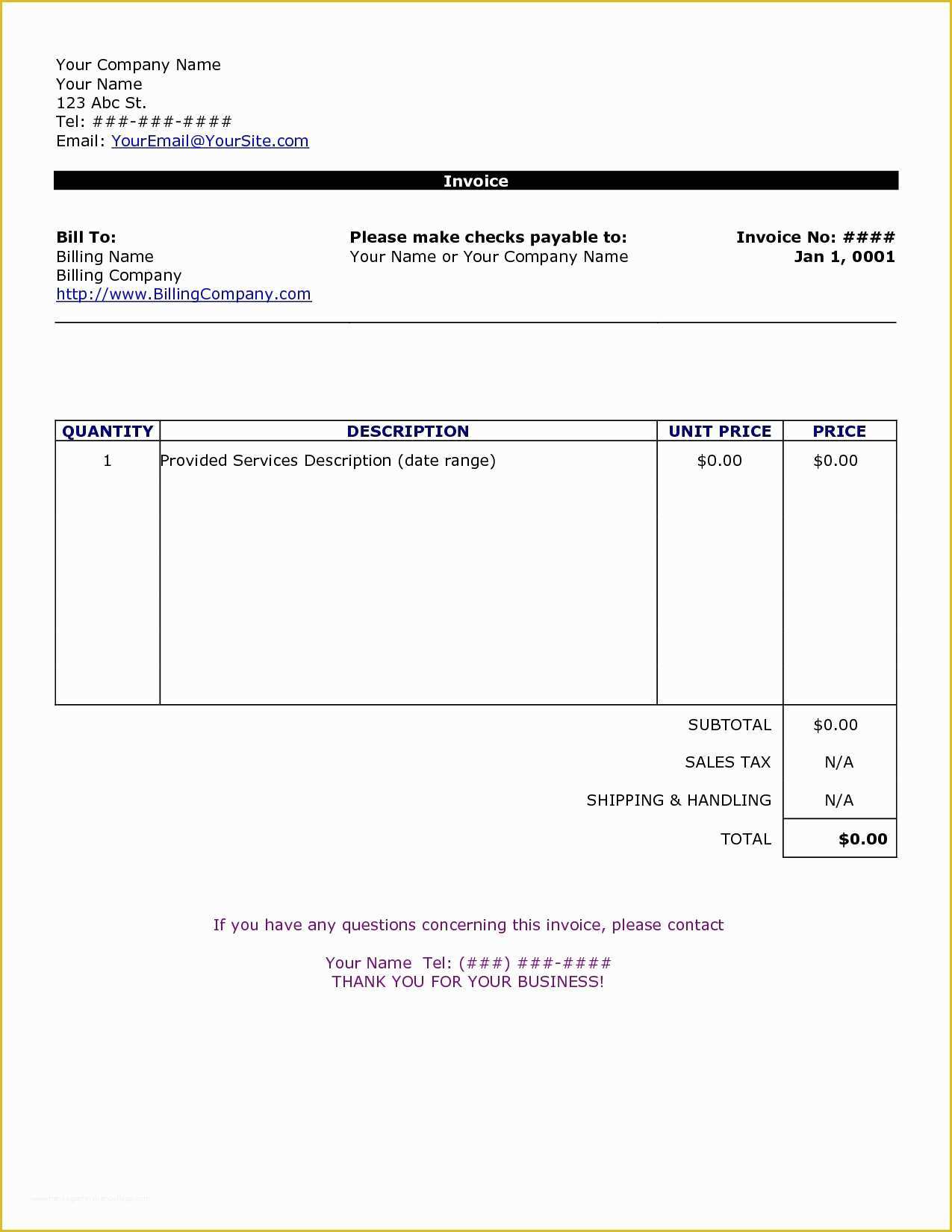 Basic Invoice Template Free Of Basic Invoice form Invoice Template Ideas