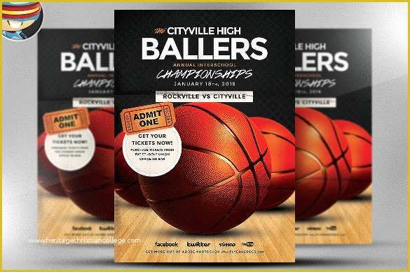 Basketball Flyer Template Free Of 24 Basketball Flyer Templates to Download