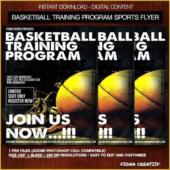 Basketball Flyer Template Free Of 24 Basketball Flyer Templates to Download