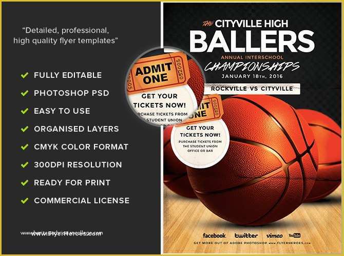 Basketball Flyer Template Free Of Basketball Flyer Template Flyerheroes