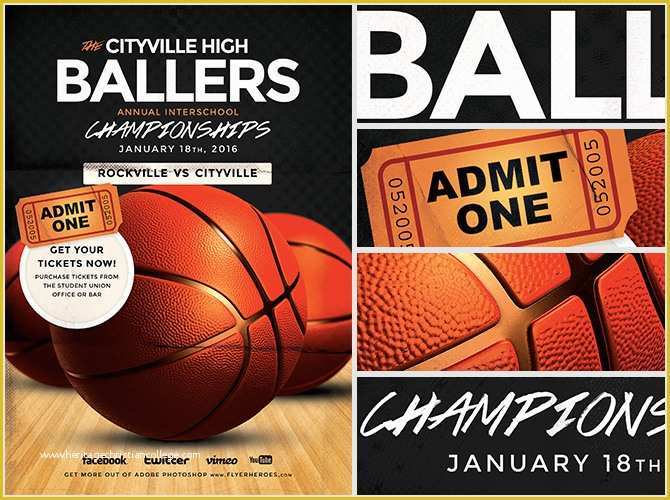 52 Basketball Flyer Template Free