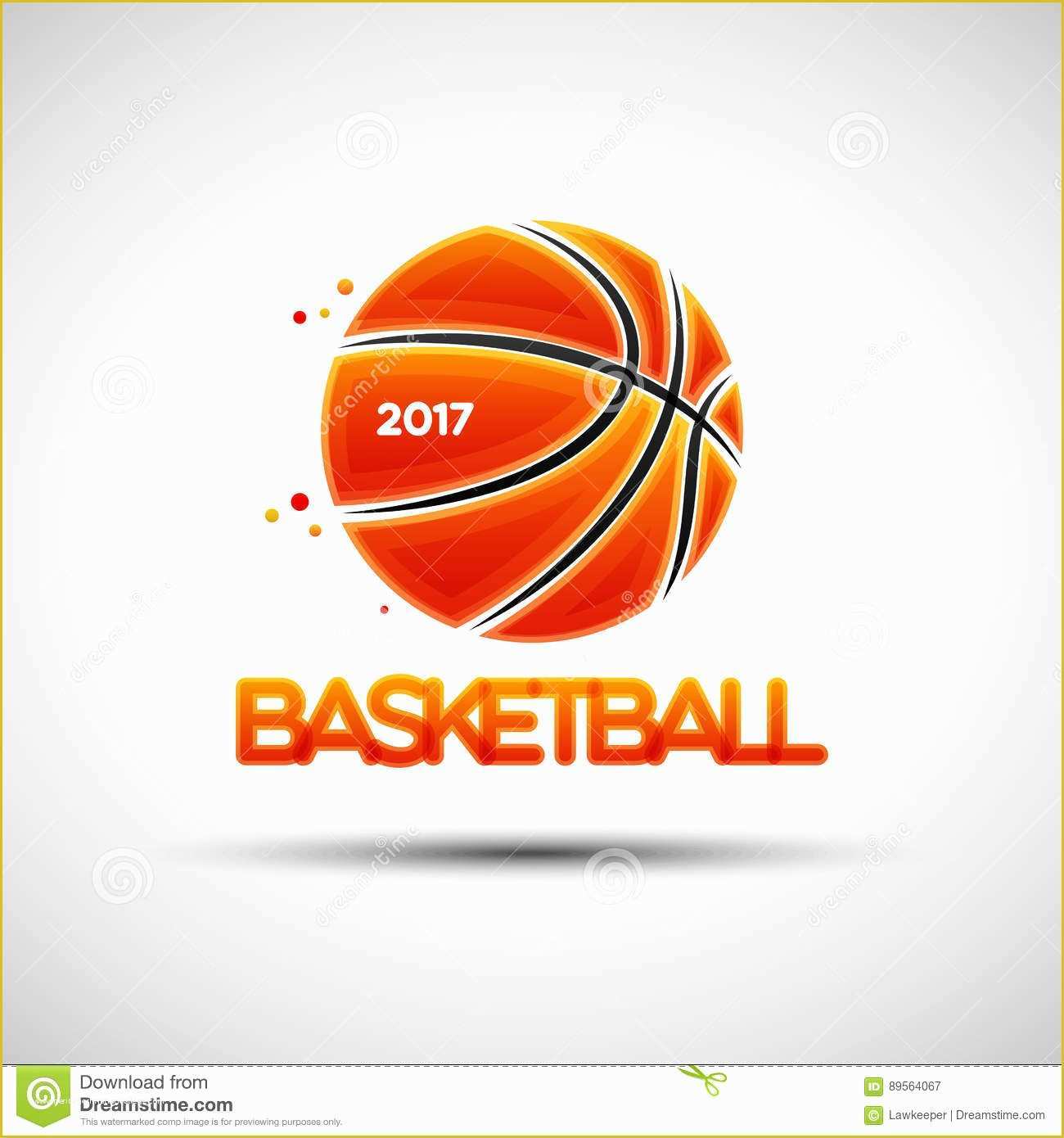 Basketball Logo Template Free Of Basketball Ball Logo Design Template Stock Vector