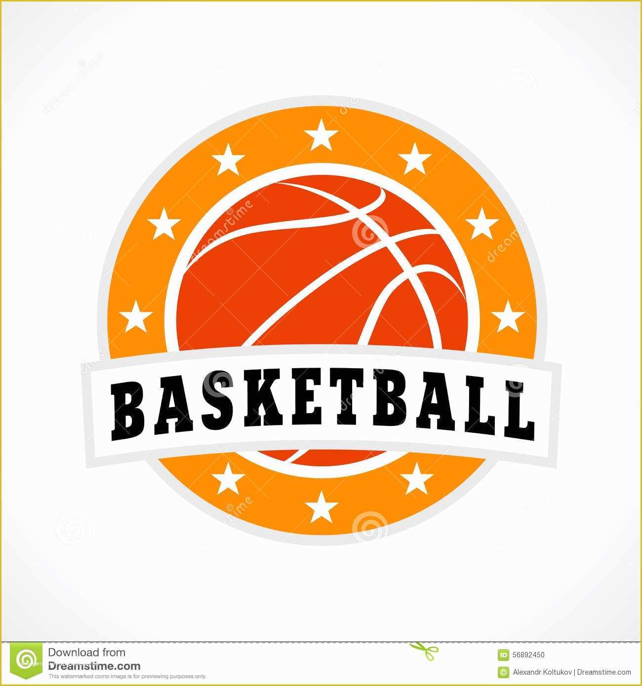 Basketball Logo Template Free Of Basketball Emblem Logo Stock Vector Image