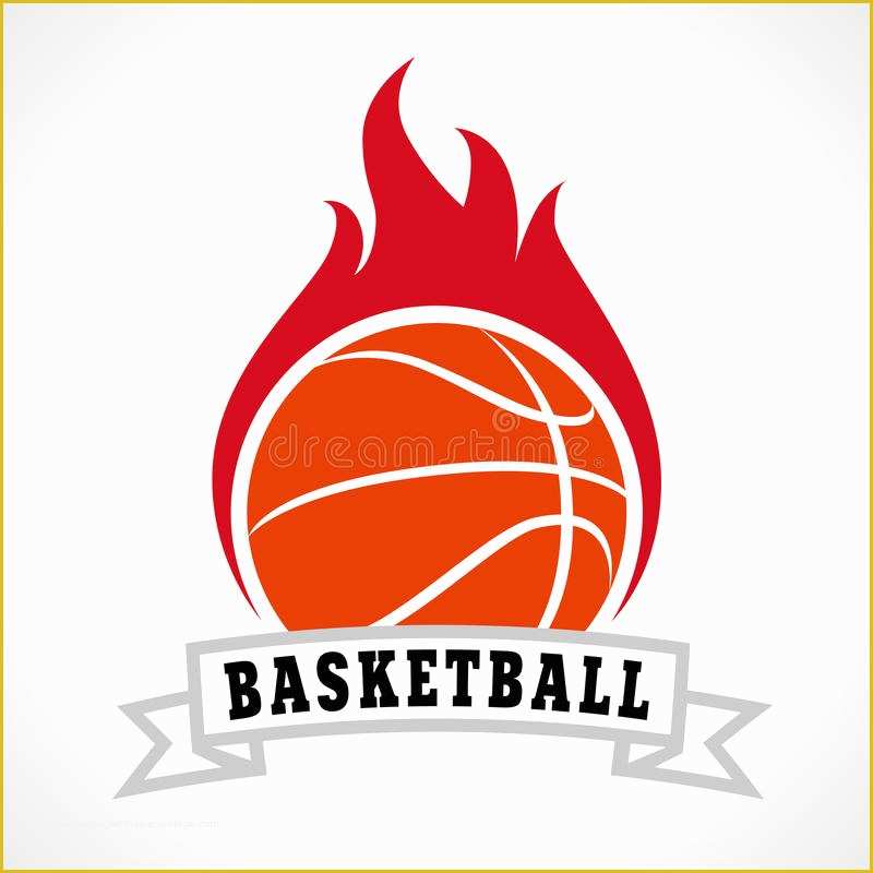 Basketball Logo Template Free Of Basketball Fire Logo Stock Vector Illustration Of Reward
