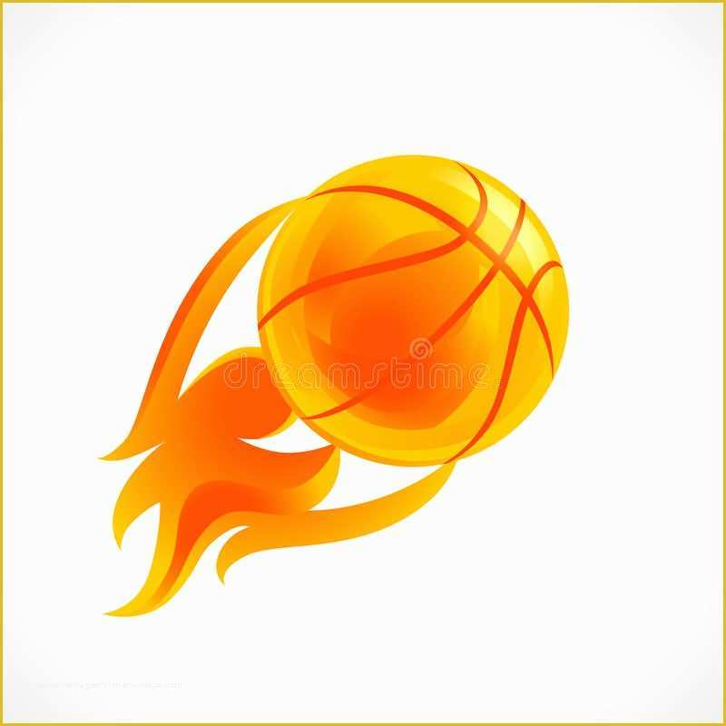 Basketball Logo Template Free Of Basketball Flame Logo Stock Vector Image Of League Logo