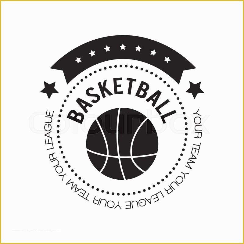 Basketball Logo Template Free Of Basketball Logo Basketball Emblem Template In Flat Design