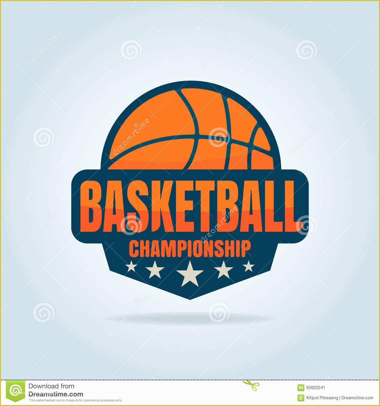 Basketball Logo Template Free Of Basketball Logo Template Stock Vector Image