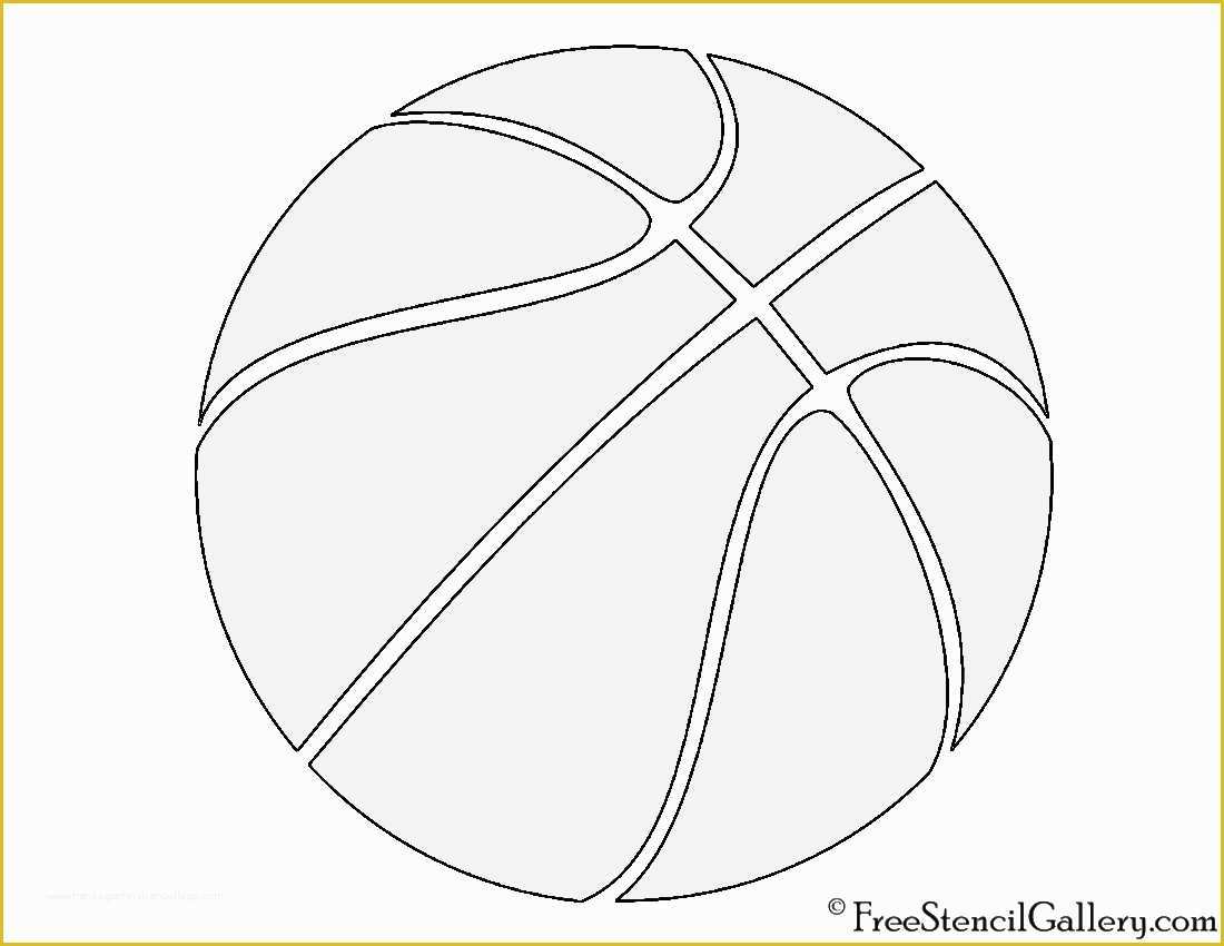 Basketball Logo Template Free Of Basketball Stencil