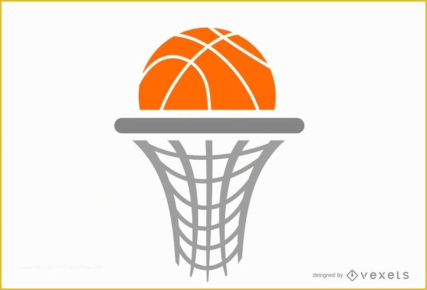 Basketball Logo Template Free Of Flat Basketball Hoop Logo Template Vector