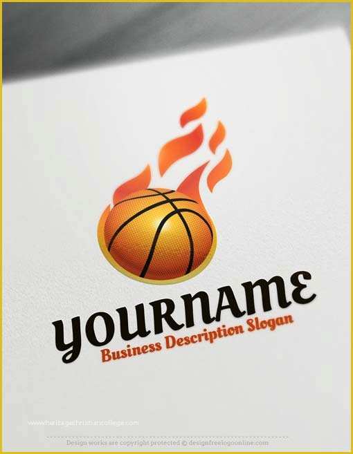Basketball Logo Template Free Of Free Logo Maker Basketball Logo Design Online