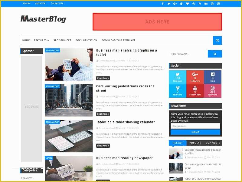 Best Free Blogger Templates Of 30 Best Free Responsive Blogger Templates 2018