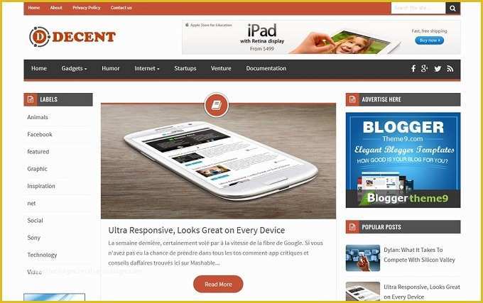 Best Free Blogger Templates Of 40 Best Free Responsive Blogger Templates