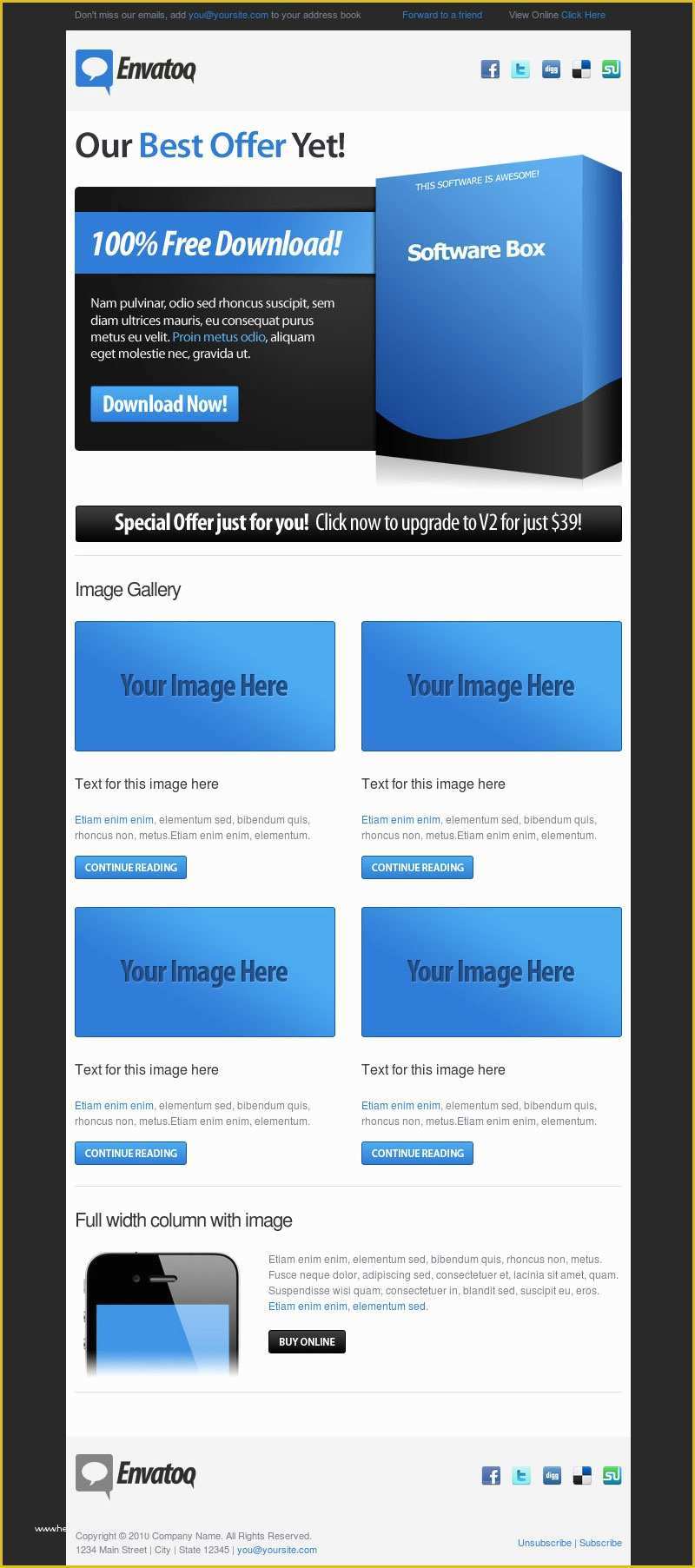 Best Free Email Newsletter Templates Of 10 Best Email Newsletter Templates for Your Business