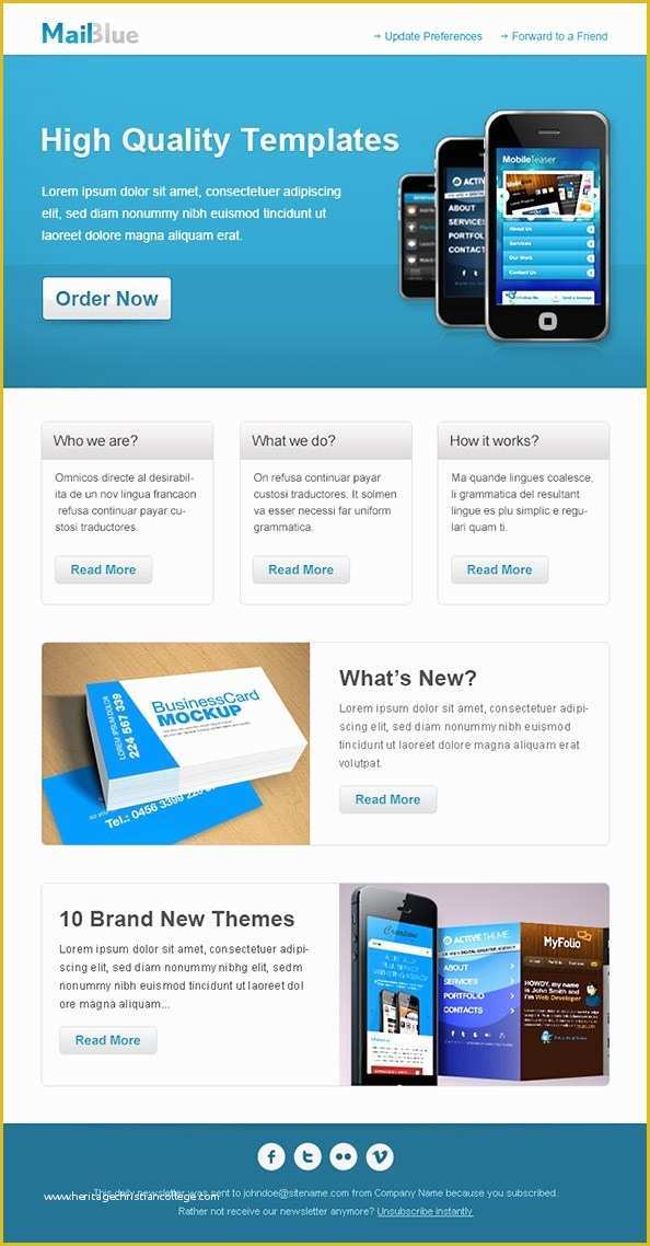 Best Free Email Newsletter Templates Of 36 Best Email Newsletter Templates Free Psd &amp; HTML