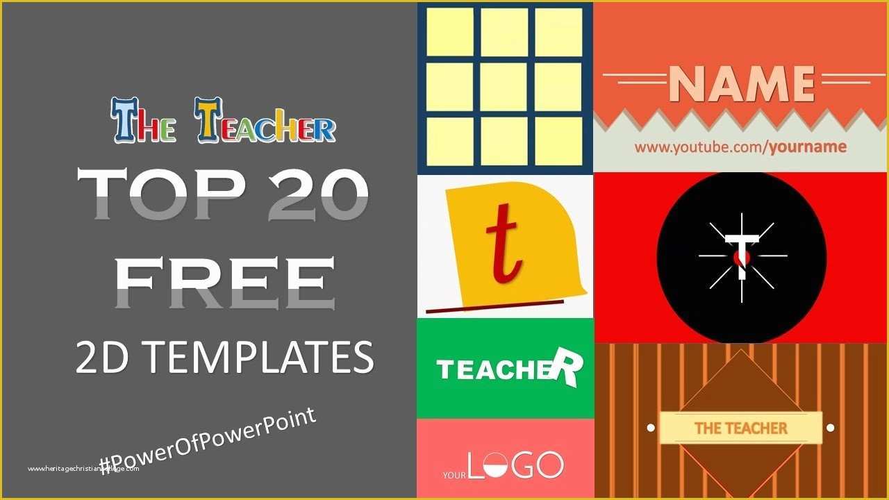 Best Free Powerpoint Templates 2016 Of top 20 Best Free 2d Youtube Intro Templates