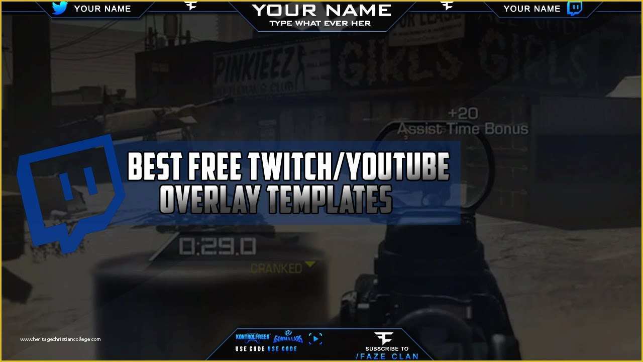 Best Free Video Templates Of Best Free Twitch and Youtube Overlay Templates