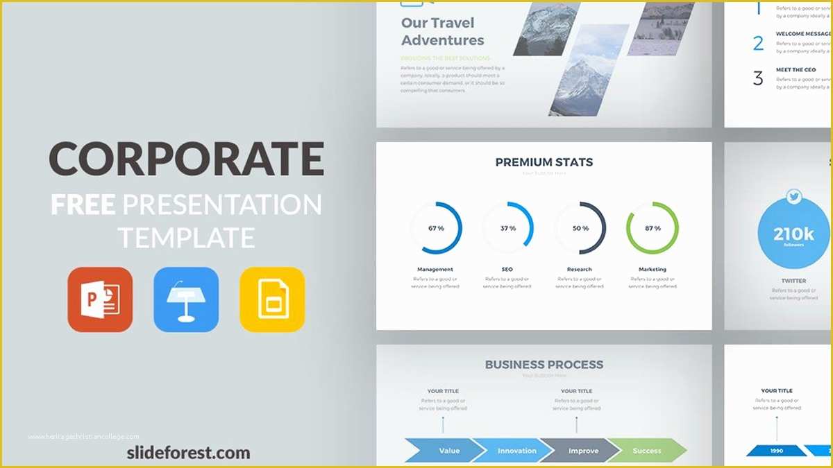 Best Free Video Templates Of Corporate Free Powerpoint Template