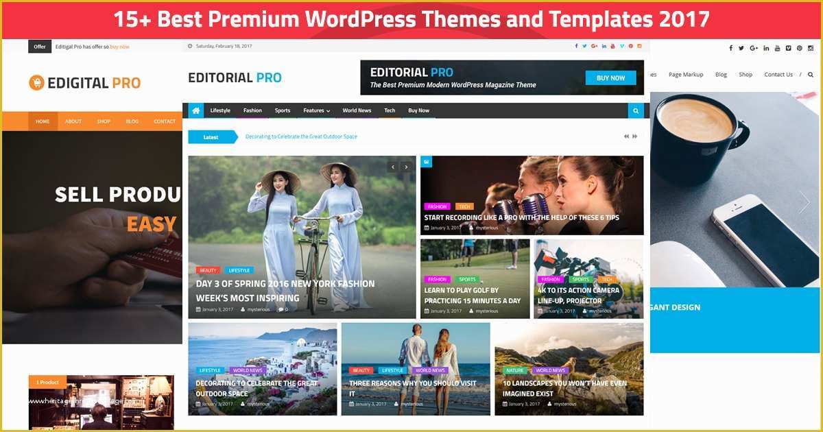 Best Free Wordpress Templates Of 15 Best Premium Wordpress themes and Templates 2018