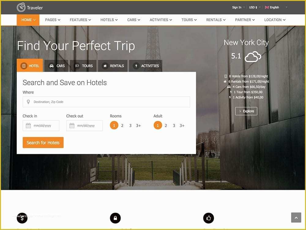 Best Free Wordpress Templates Of 45 Best Travel Wordpress themes for Blogs Agencies and