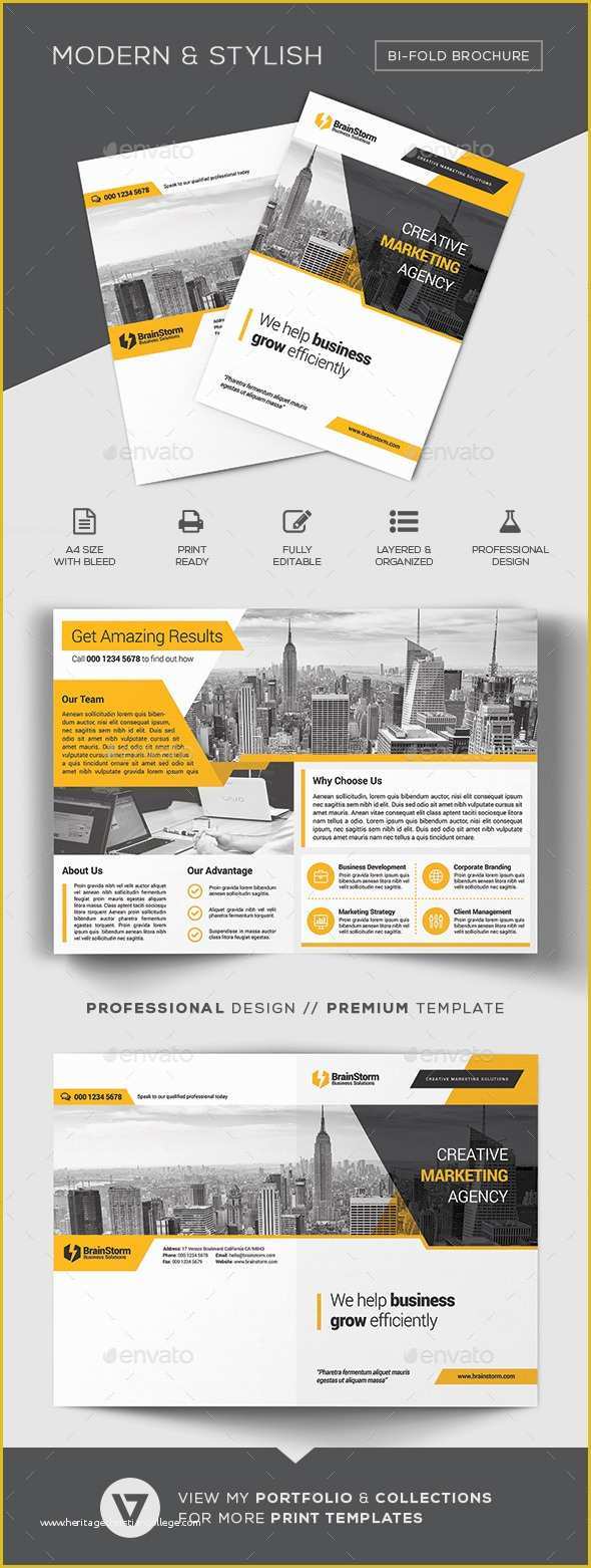 Bi Fold Brochure Template Free Of Bi Fold Brochure Template by Verazo