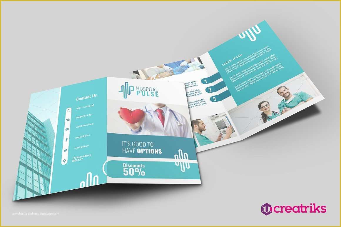 Bi Fold Brochure Template Free Of Hospital Bi Fold Brochure Brochure Templates Creative