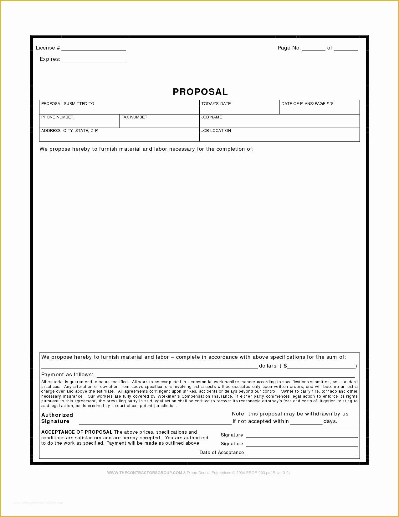 Bid Template Free Of 10 Best Of Proposal Template Pdf New Project
