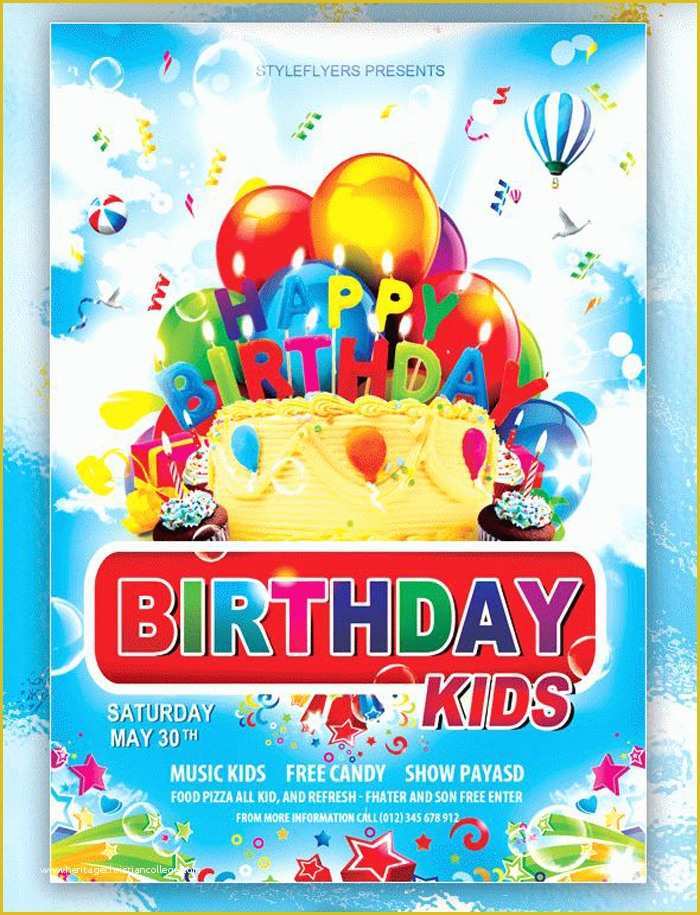 Birthday Party Flyer Templates Free Of 17 Free Birthday Invitation Templates Psd Designyep