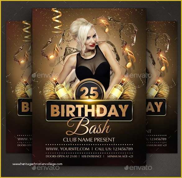 Birthday Party Flyer Templates Free Of 19 Amazing Birthday Party Psd Flyer Templates In Word