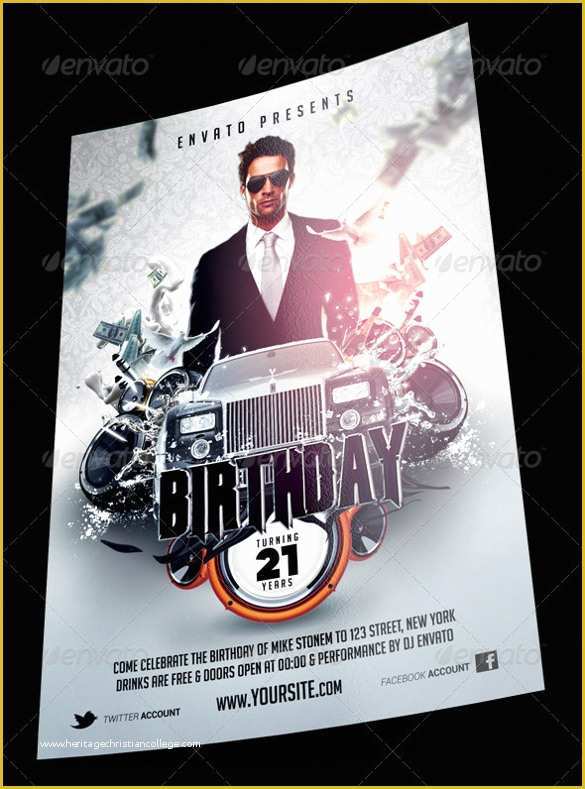 Birthday Party Flyer Templates Free Of 34 Birthday Flyer Templates Word Psd Ai Indesign