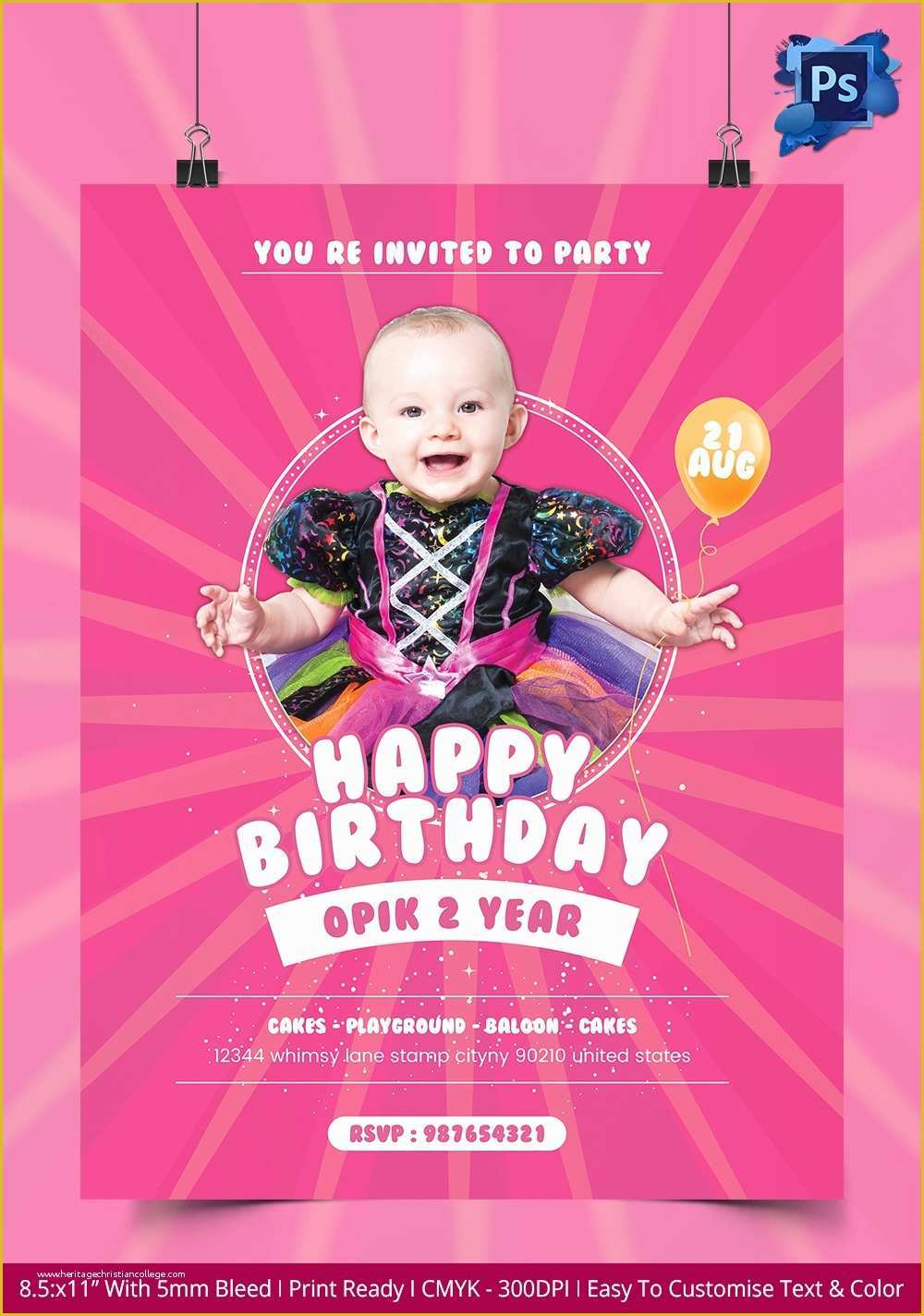Birthday Party Flyer Templates Free Of Birthday Flyer Template – 37 Free Psd Ai Vector Eps
