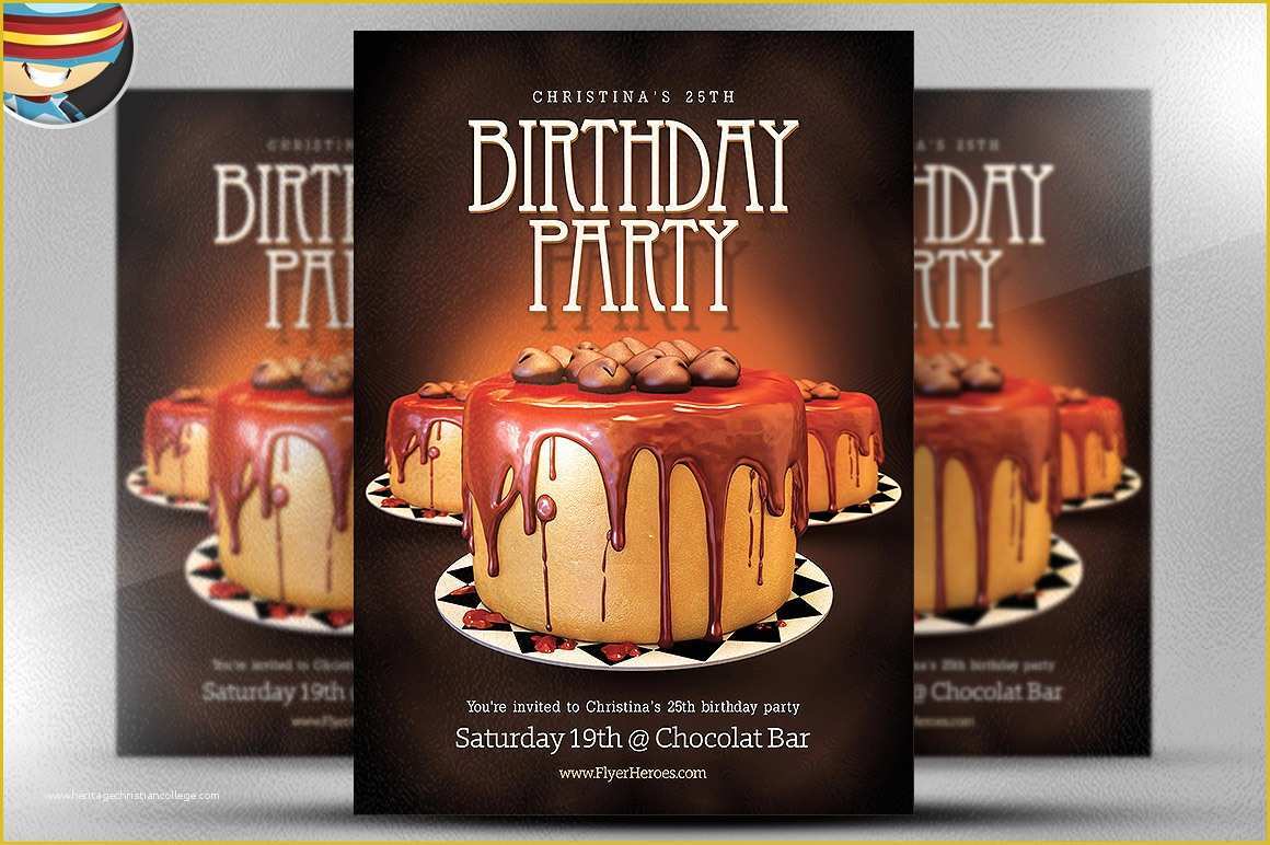 Birthday Party Flyer Templates Free Of Birthday Flyer Template Flyer Templates On Creative Market