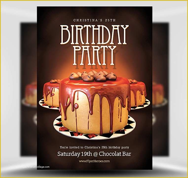 Birthday Party Flyer Templates Free Of Birthday Flyer Template Flyerheroes