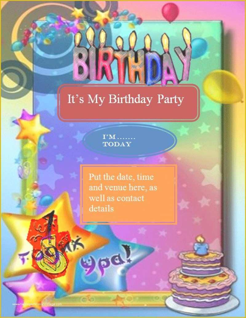 Birthday Party Flyer Templates Free Of Birthday Invitation Flyer Template – orderecigsjuicefo