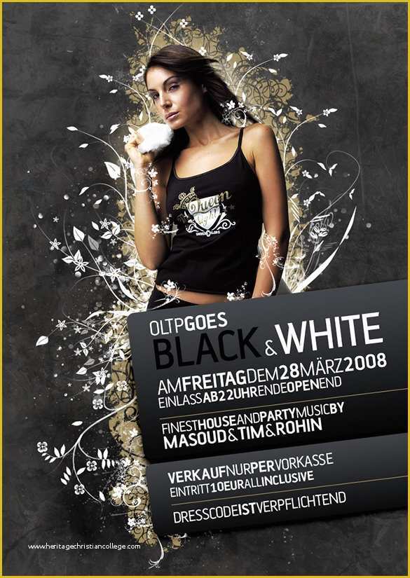 Black and White Flyer Template Free Of 21 Black and White Flyer Templates &amp; Psd Designs