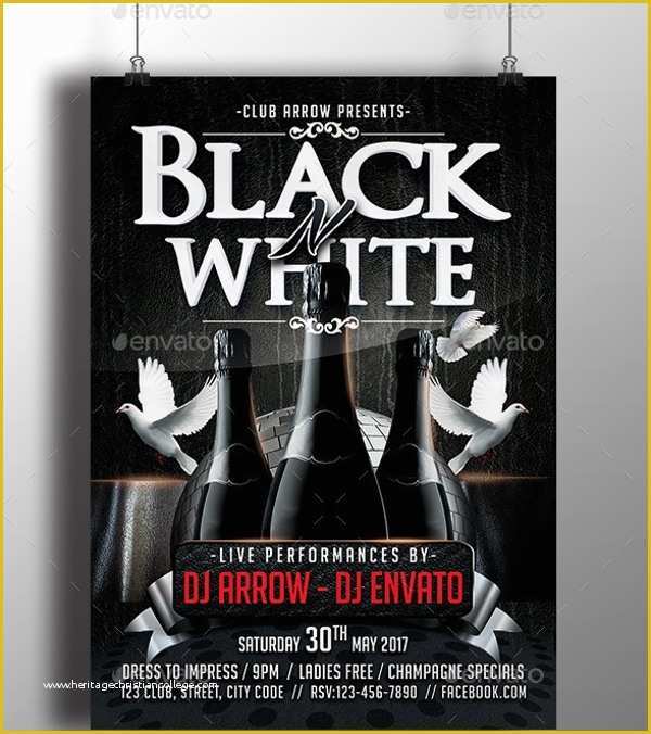 Black and White Flyer Template Free Of 22 Black and White Flyer Templates