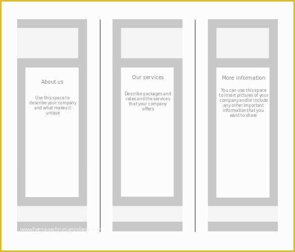 Blank Brochure Templates Free Download Word Of 10 Word Brochure Templates Free Download