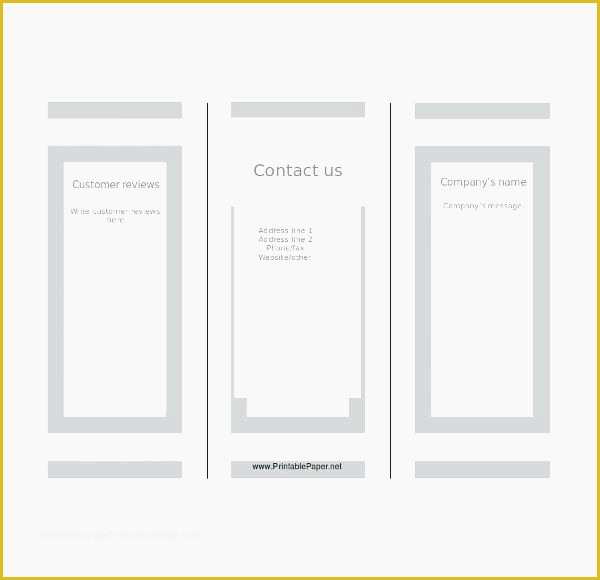 Blank Brochure Templates Free Download Word Of Blank Tri Fold Brochure Template Powerpoint – Playitaway