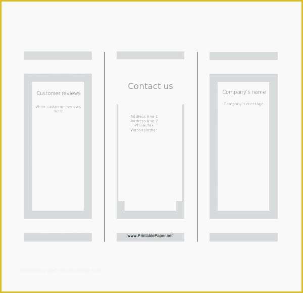 Blank Brochure Templates Free Download Word Of Blank Tri Fold Brochure Template Powerpoint – Playitaway