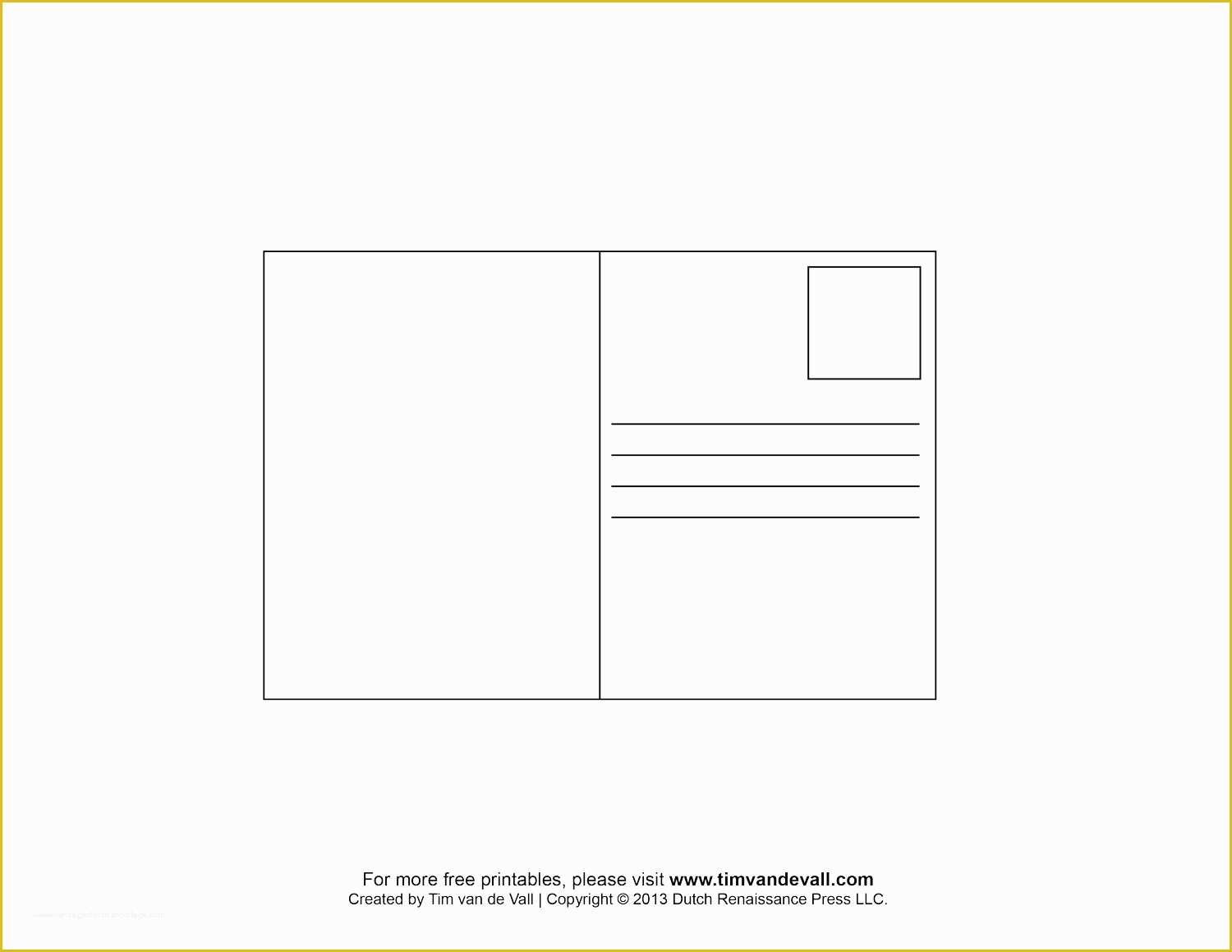 Blank Postcard Template Free Of 10 Best Of Blank Postcard Template Free Blank