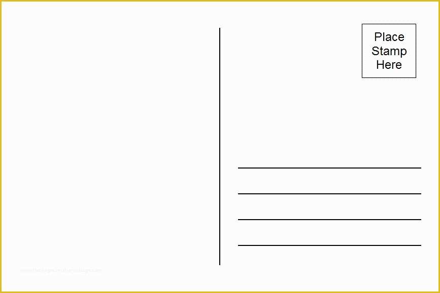 Blank Postcard Template Free Of 10 Best Of Printable Postcard Templates Free