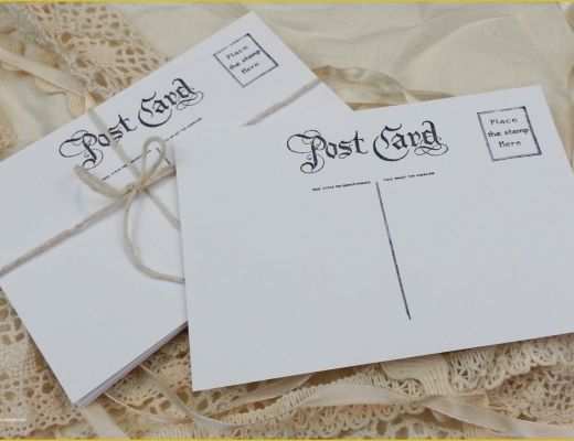 Blank Postcard Template Free Of Blank Postcards 4x6 Postcard Template Vintage Post Card