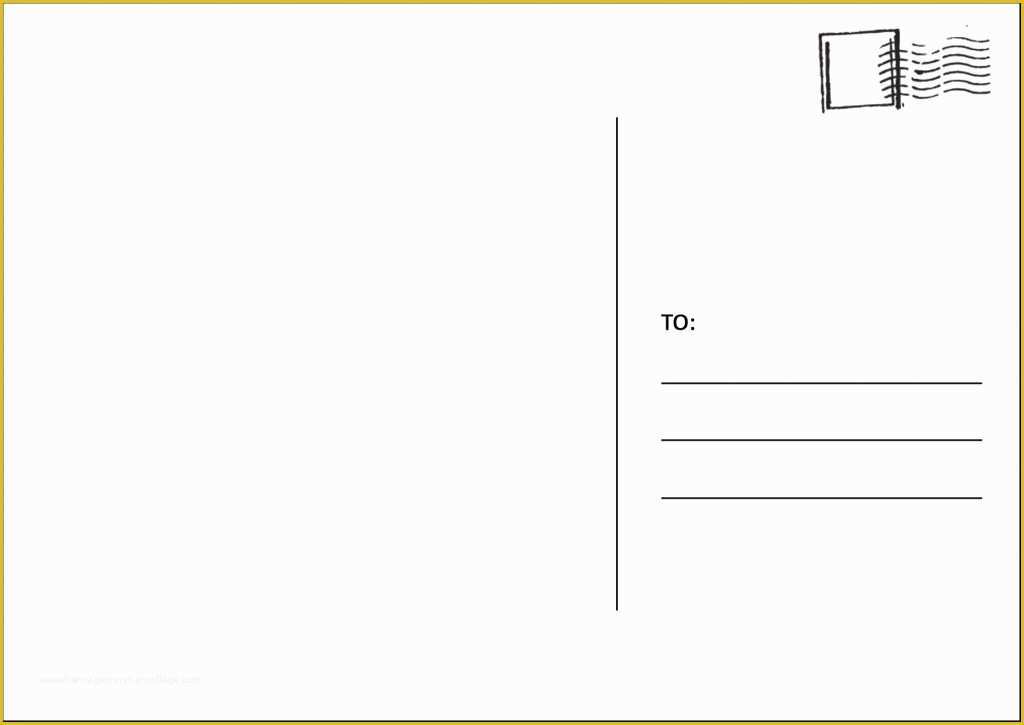 Blank Postcard Template Free Of Card Etiquette How to Address A Postcard