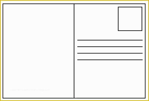 Blank Postcard Template Free Of Free Postcard Templates